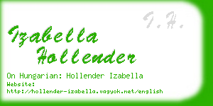 izabella hollender business card